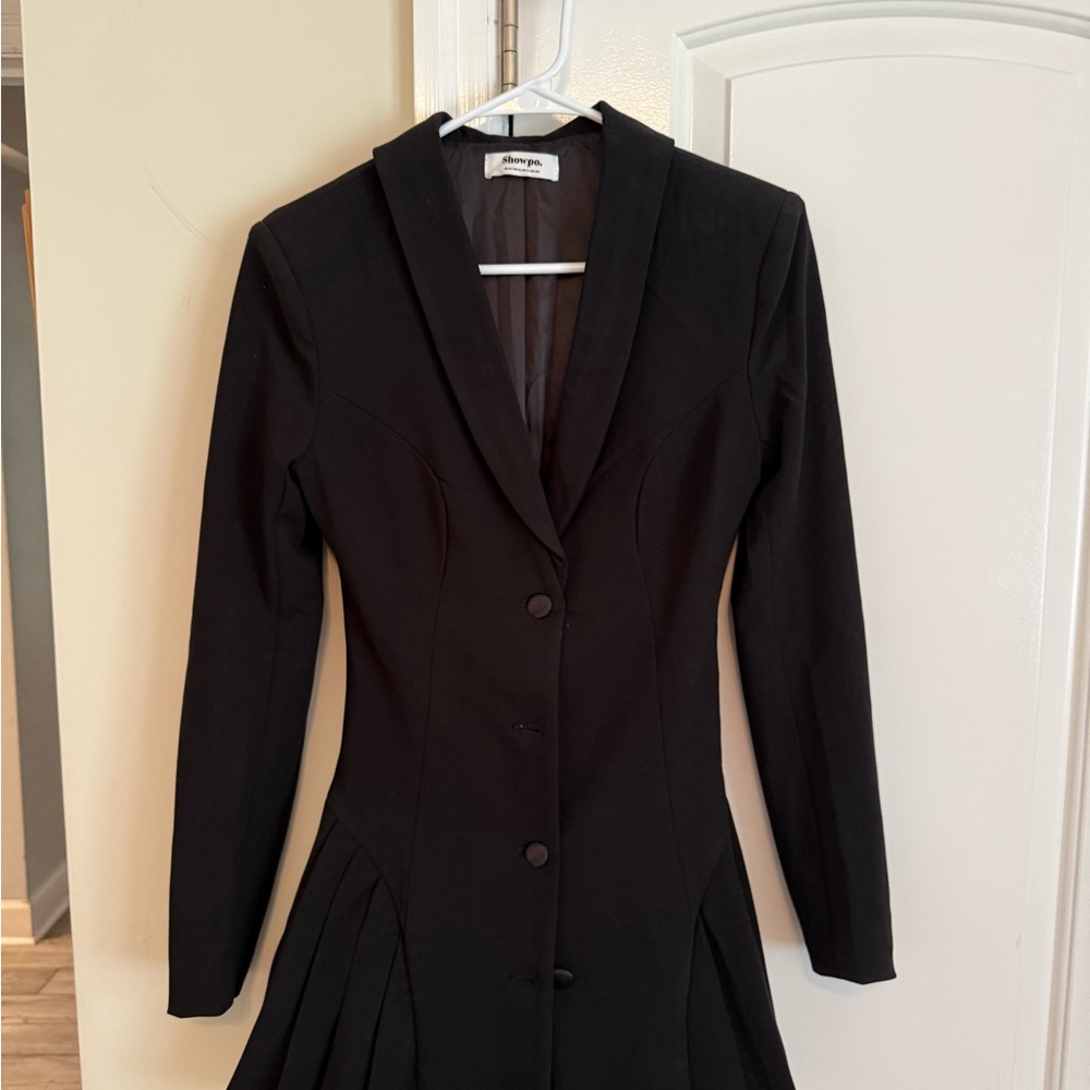 Black Blazer Mini Dress - Picture 3 of 4